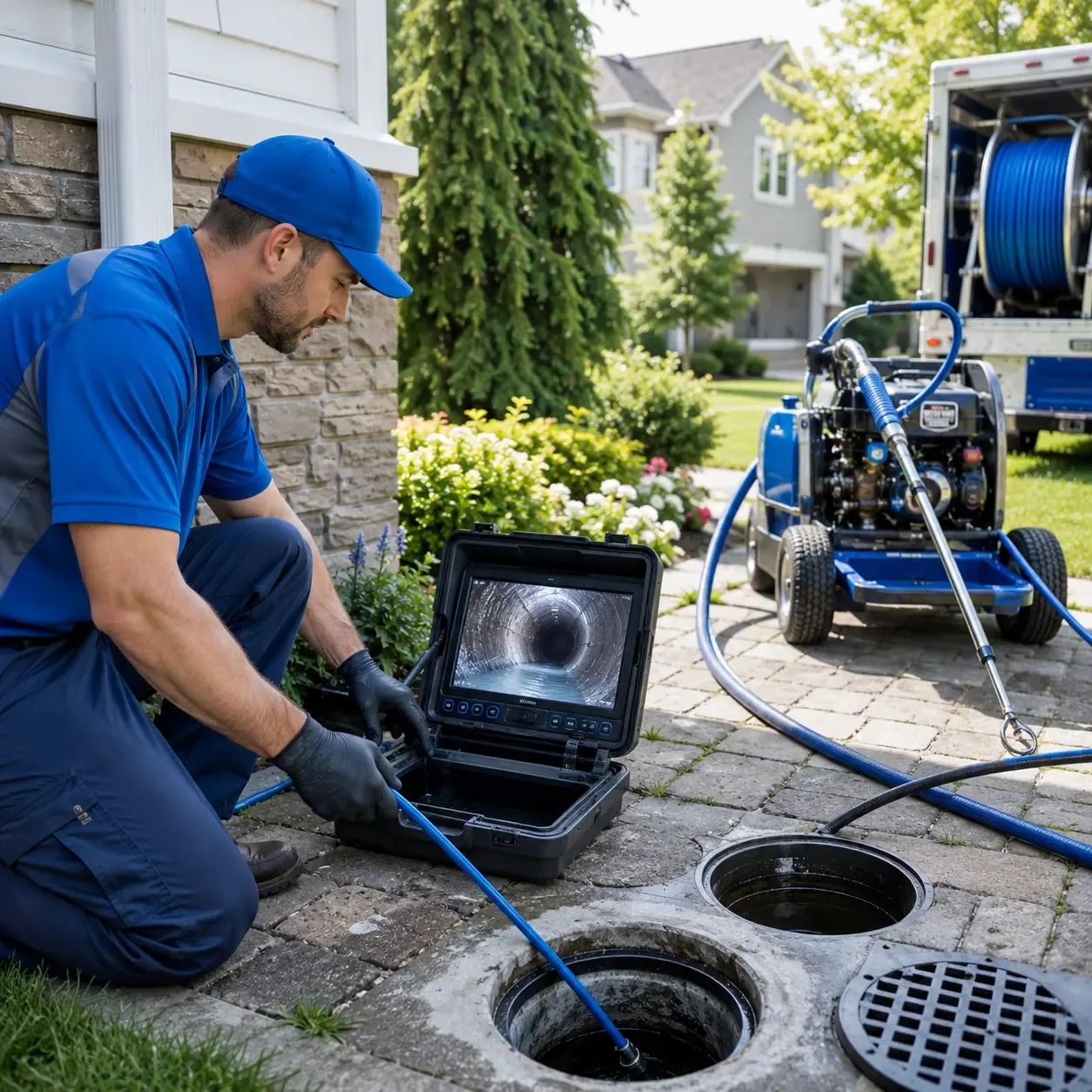 Outdoor drain cleaning professionals serving Wells, VT